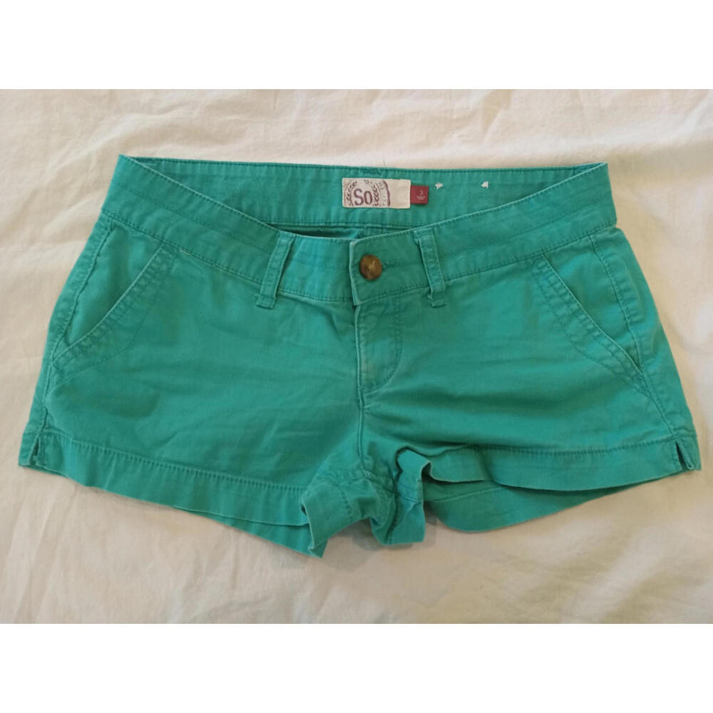 SO Sonoma Women's Size 3 Blue Denim Short Shorts Booty Shorts